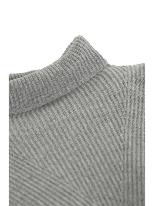 Maglia Golia in lana cashmere grigio chiaro MAX MARA STUDIO | 2426366022600008